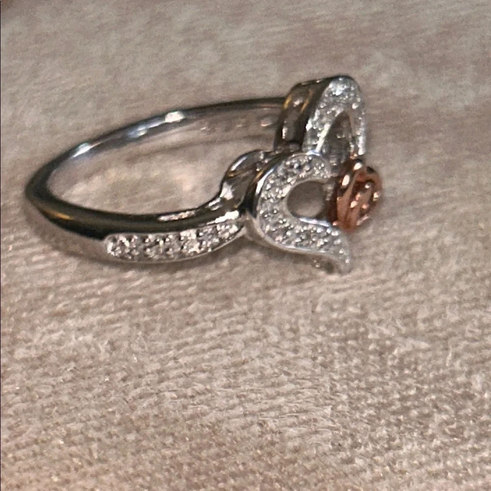 Brian Kosner Silver‎ and Bronze Heart Ring